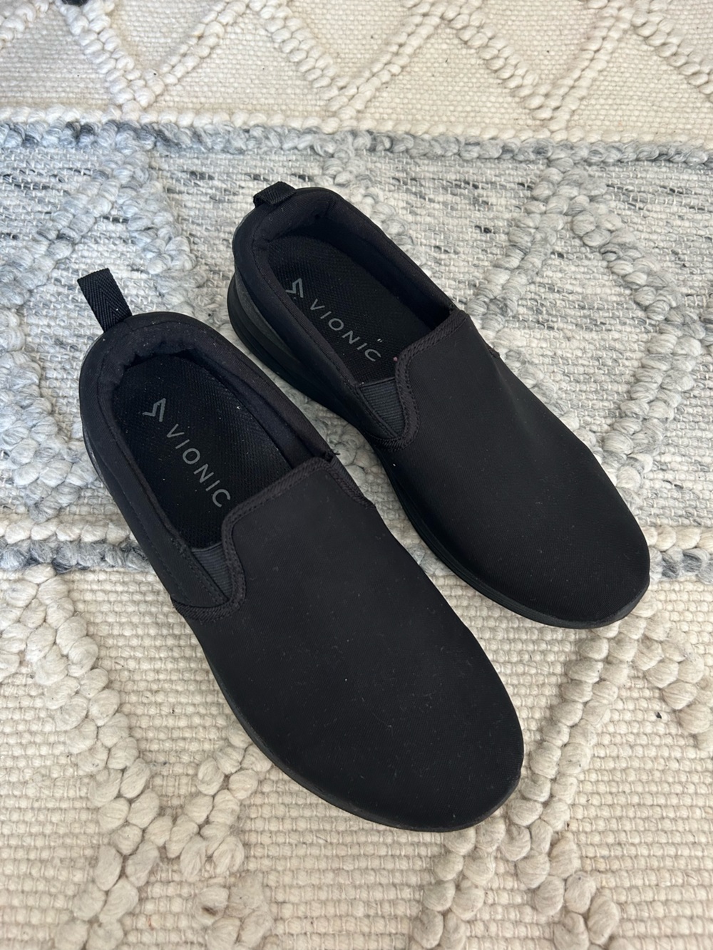 Vionic Men's Slip-On Loafers in Black